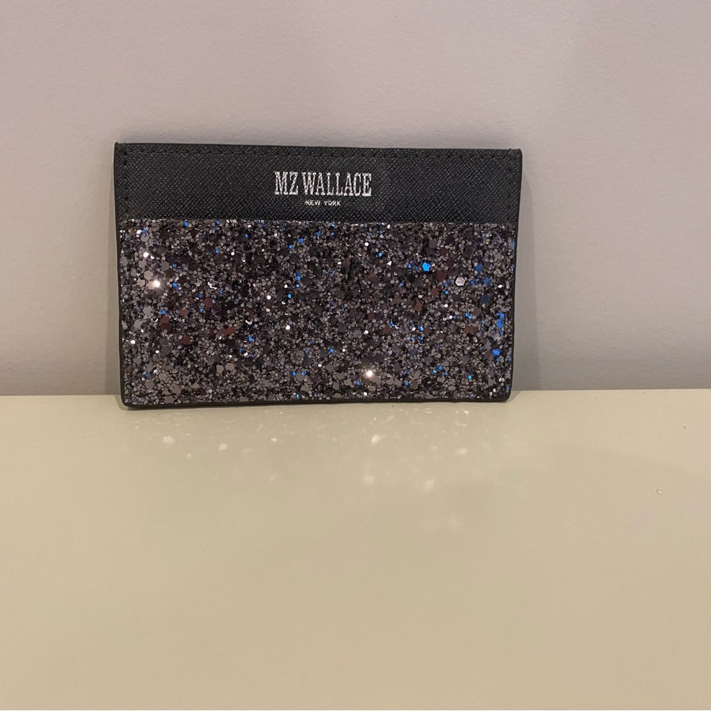 MZ Wallace Gray Sparkly Card Holder